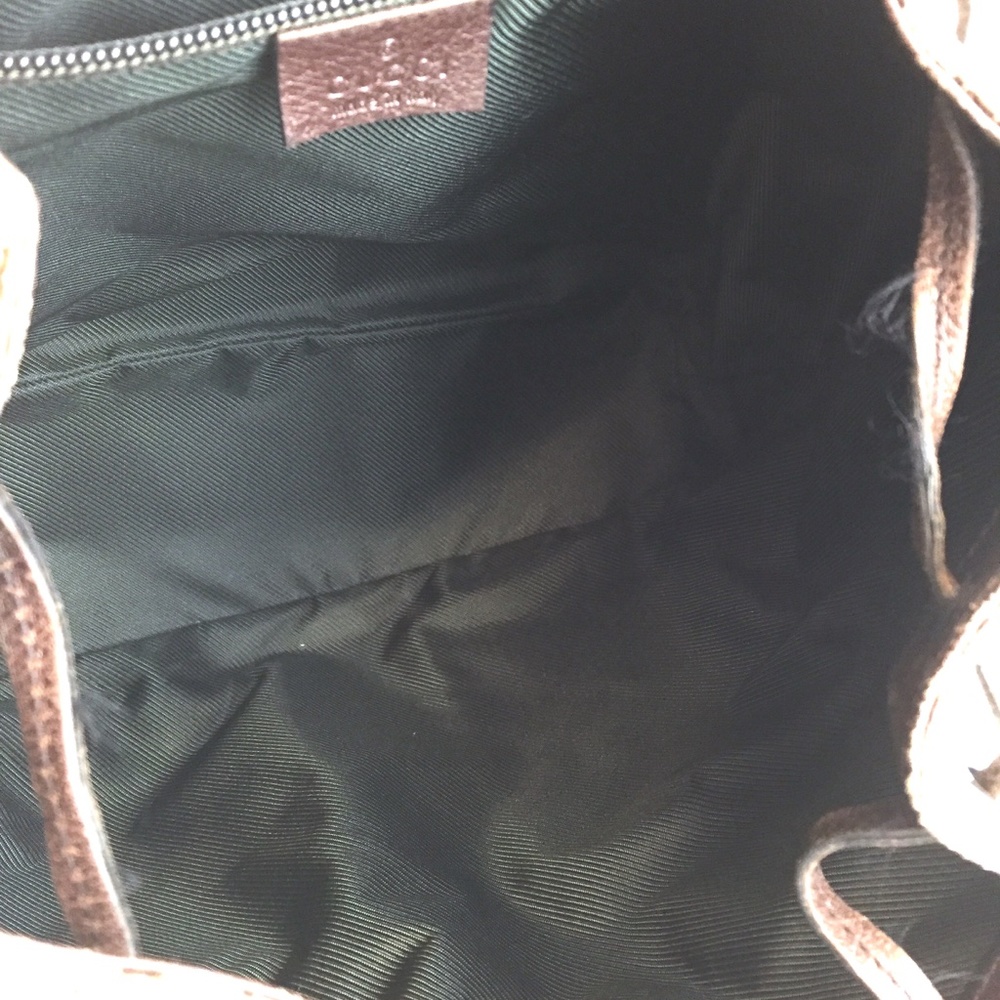 Jackie Gg Logo Guccissima Leather Backpack - Picture 11 of 15